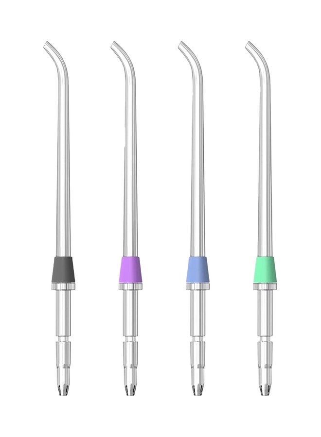YilulvDeng 4 Pcs Replacement Tips For Waterpik Water Flosser,Replacement Heads for Waterpik Water Flossers Other Brand Oral Irrigators,Replacement Classic Jet Tips(Black,Blue,Purple,Green). - Image 1